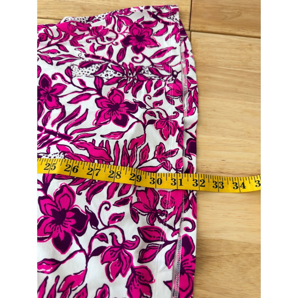 Lilly Pulitzer Skirted Romper Sz M Pink White Floral Coastal Retail $168 - Picture 4 of 12